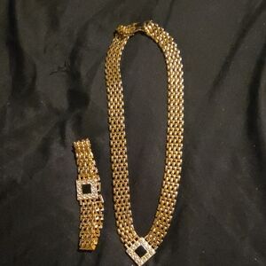 Elegant Necklace and Bracelet Set